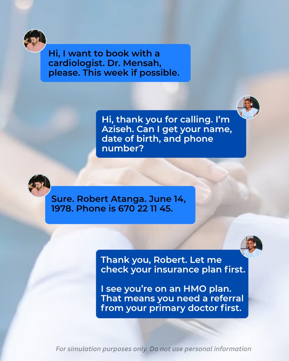 Practicum simulation: patient-provider chat exchange, part 1