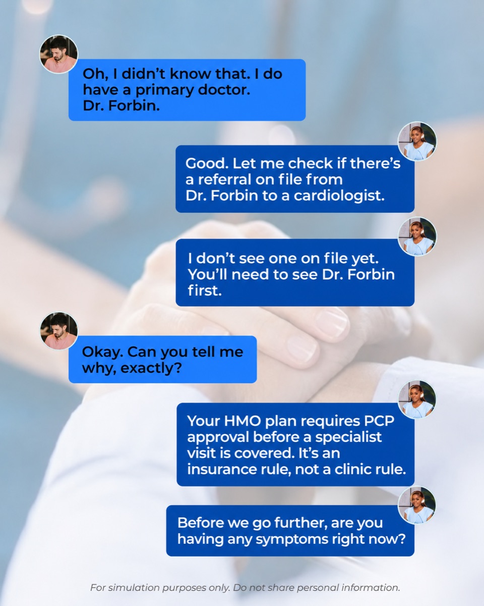 Practicum simulation: patient-provider chat exchange, part 2
