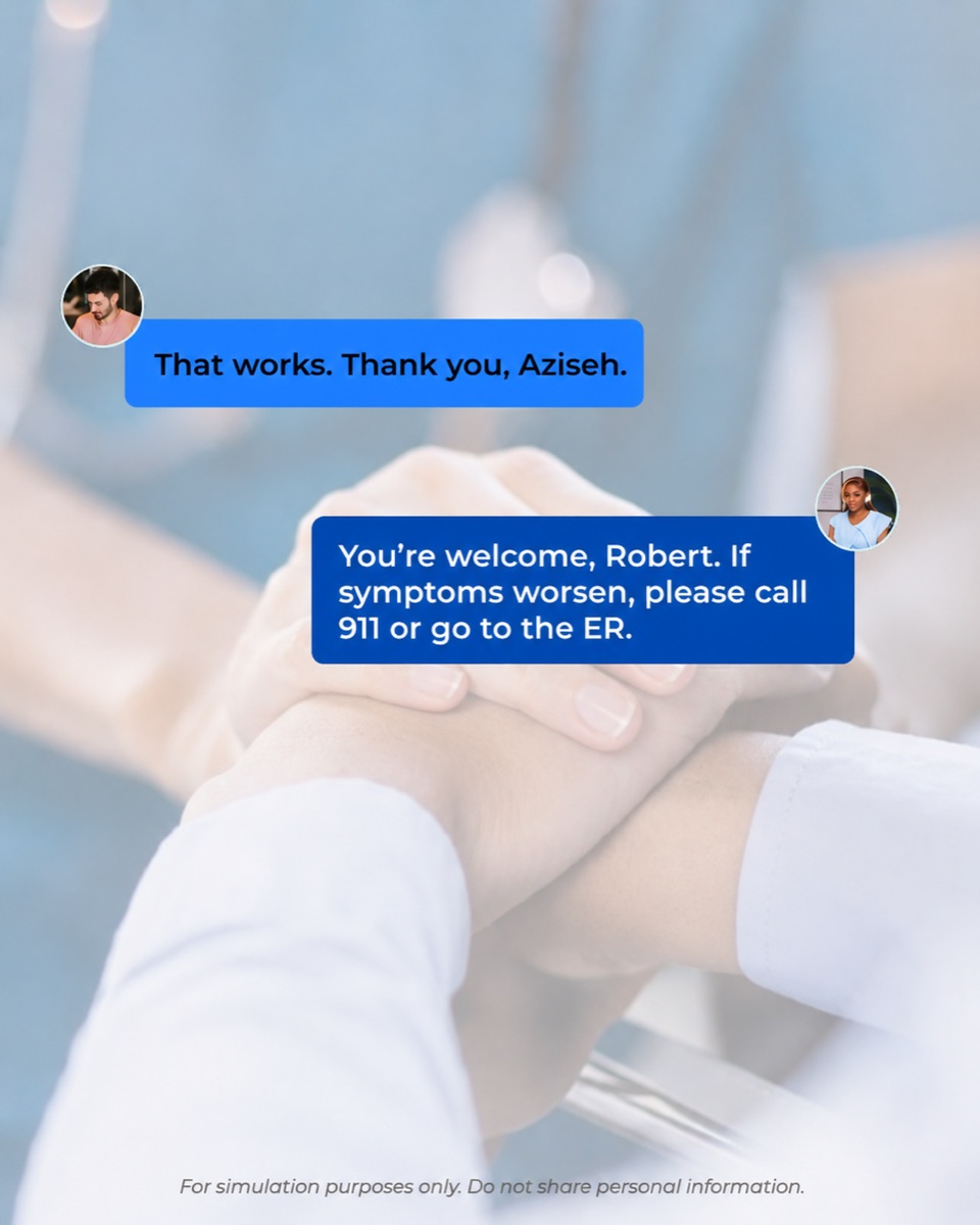 Practicum simulation: patient-provider chat exchange, part 4